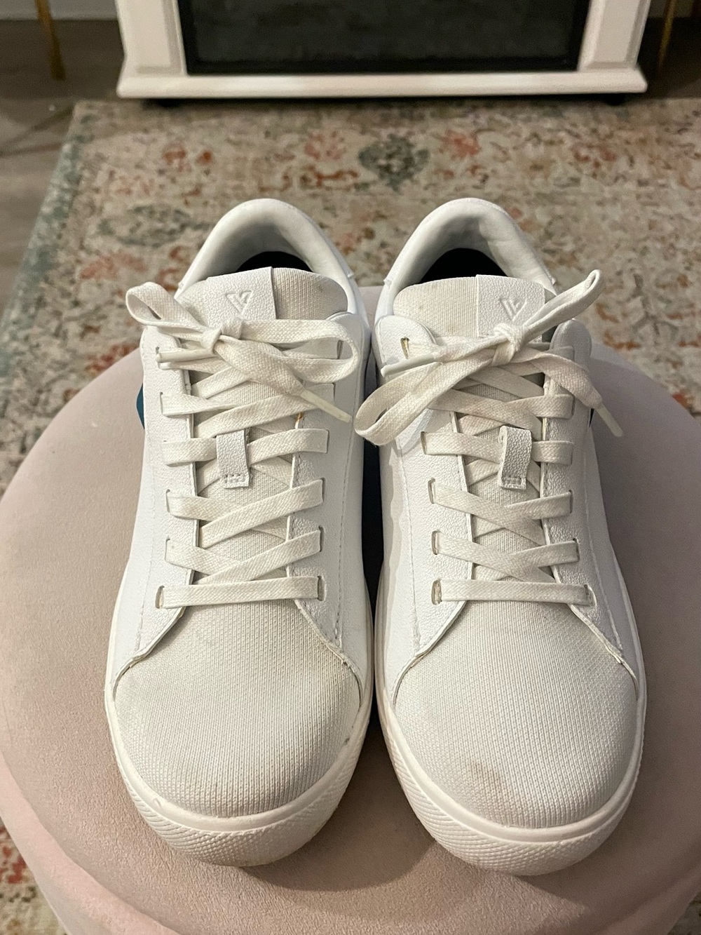 White Vessi Soho Low-Top Waterproof Sneakers 2.0